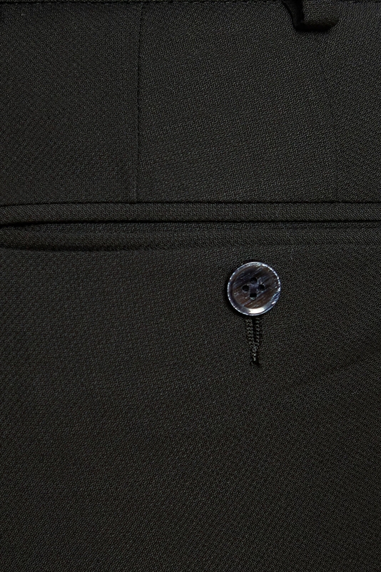 KANZLER BLACK LABEL Брюки классические черные из шерсти